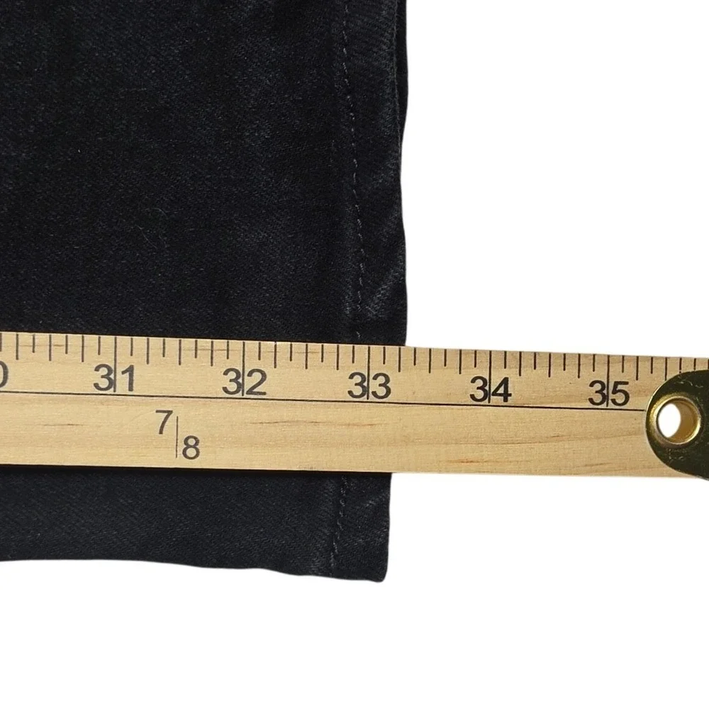 Levi Strauss Signature Mens Straight Fit Black Jeans 36x34 58988-0071